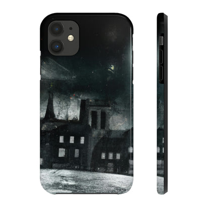 "Nocturno luminoso: una ciudad iluminada por la luz de la luna" - The Alien Tough Phone Cases