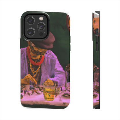 "Ein Meister des Ausbesserns: Ein älterer Uhrmacher, der eine antike Uhr restauriert" - The Alien Tough Phone Cases