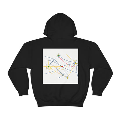 "Exploring the Dynamic Topology: Artful Visualization of a Network Structure." - The Alien Unisex Hoodie