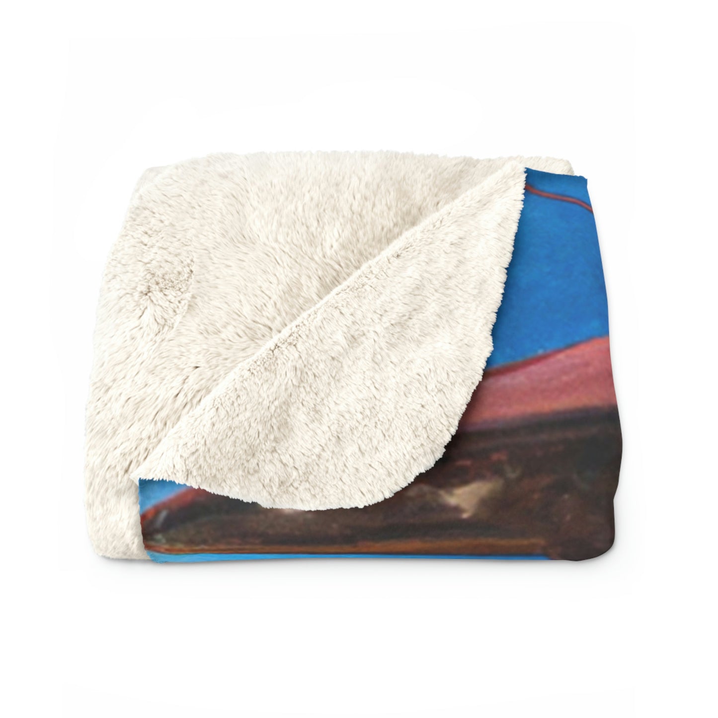 "Fair Invaders: A Cosmic Crash Course" - The Alien Sherpa Fleece Blanket