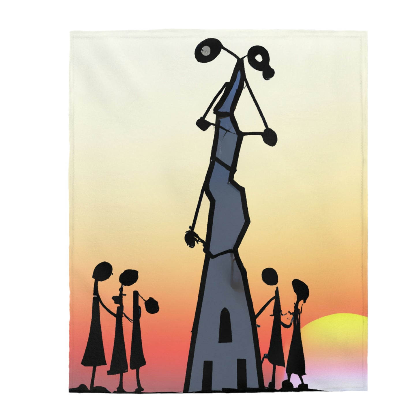 "Forgotten in the Sunset" - The Alien Velveteen Plush Blanket