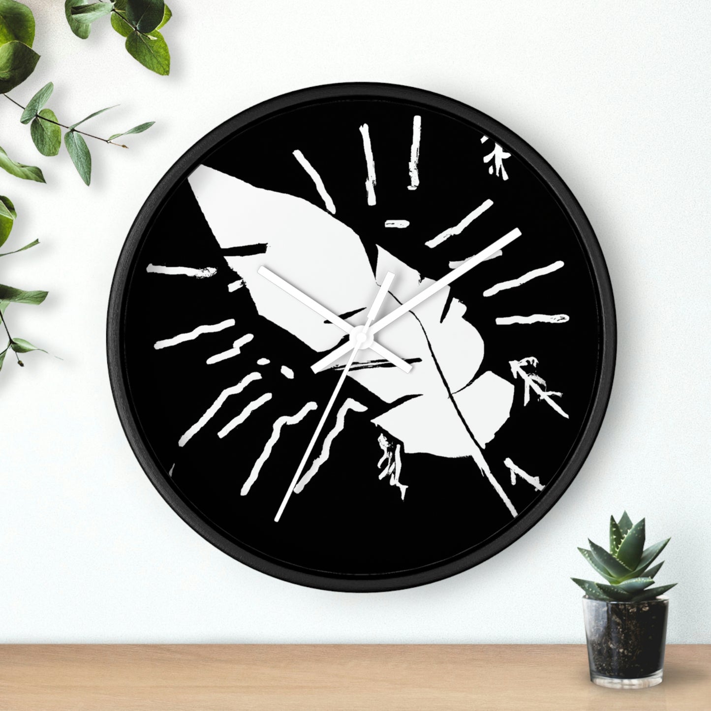 Lost in the Shadows: The White Feather's Journey - The Alien Wall Clock