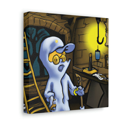 "Repairing the Beyond: The Mysterious Tale of the Ghostly Repairman". - The Alien Canva