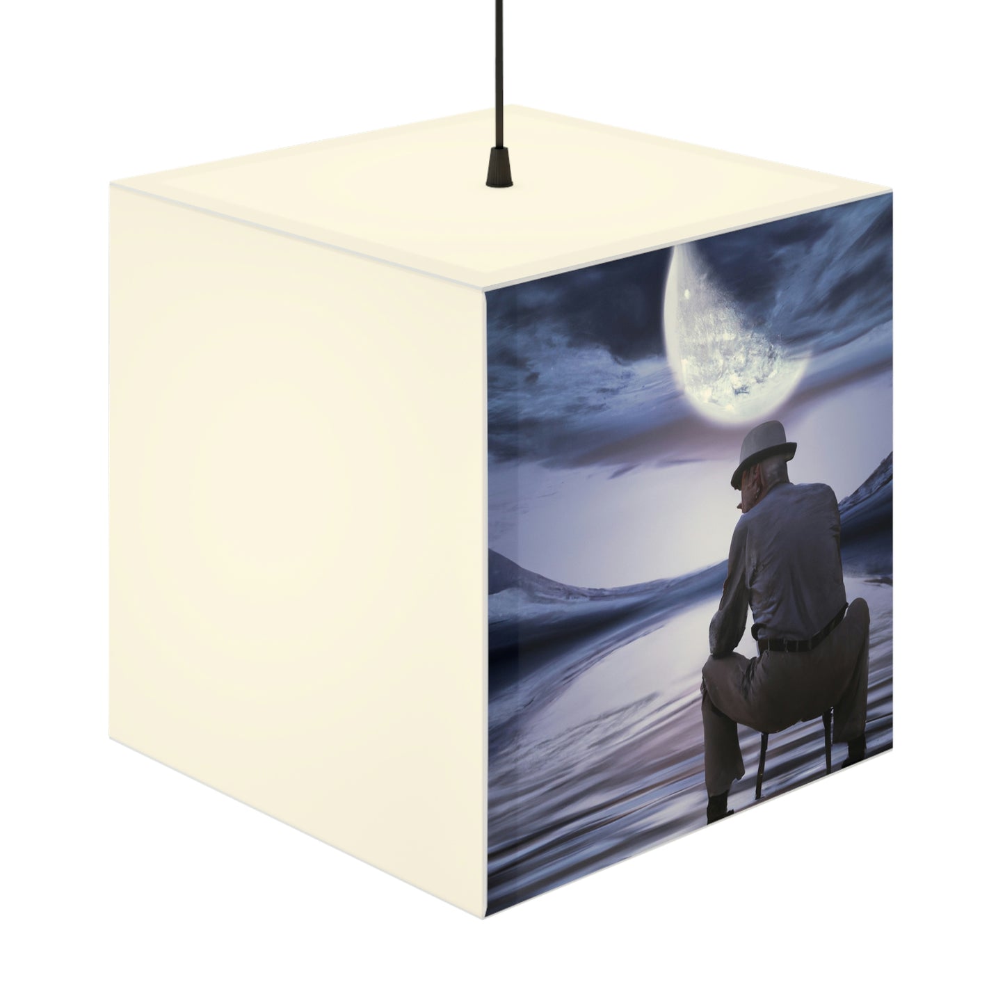 Moonlight Reflections on a Quiet Lake - Die Alien Light Cube Lampe