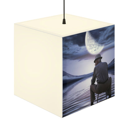 Moonlight Reflections on a Quiet Lake - The Alien Light Cube Lamp