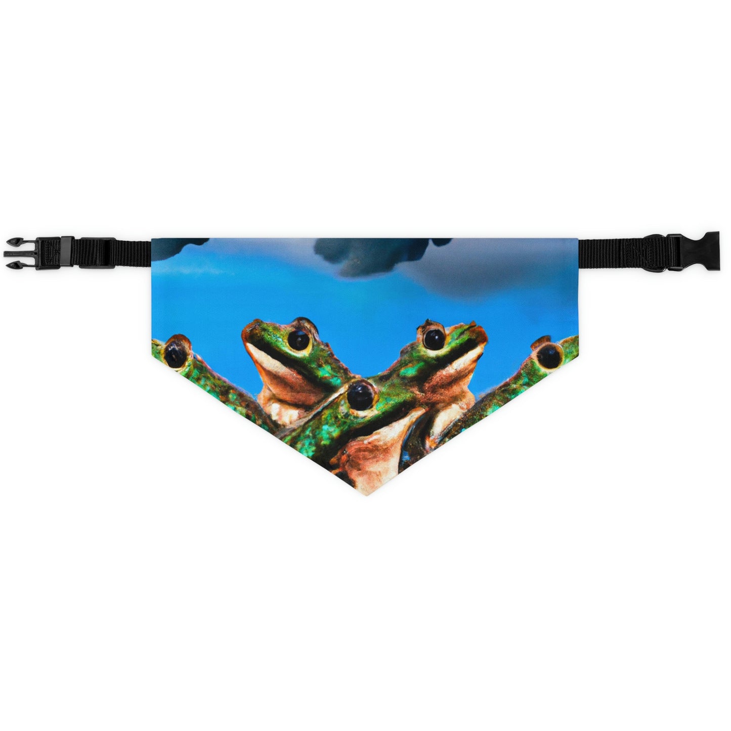 "A Frog Chorus in the Thunderstorm" - The Alien Pet Bandana Collar