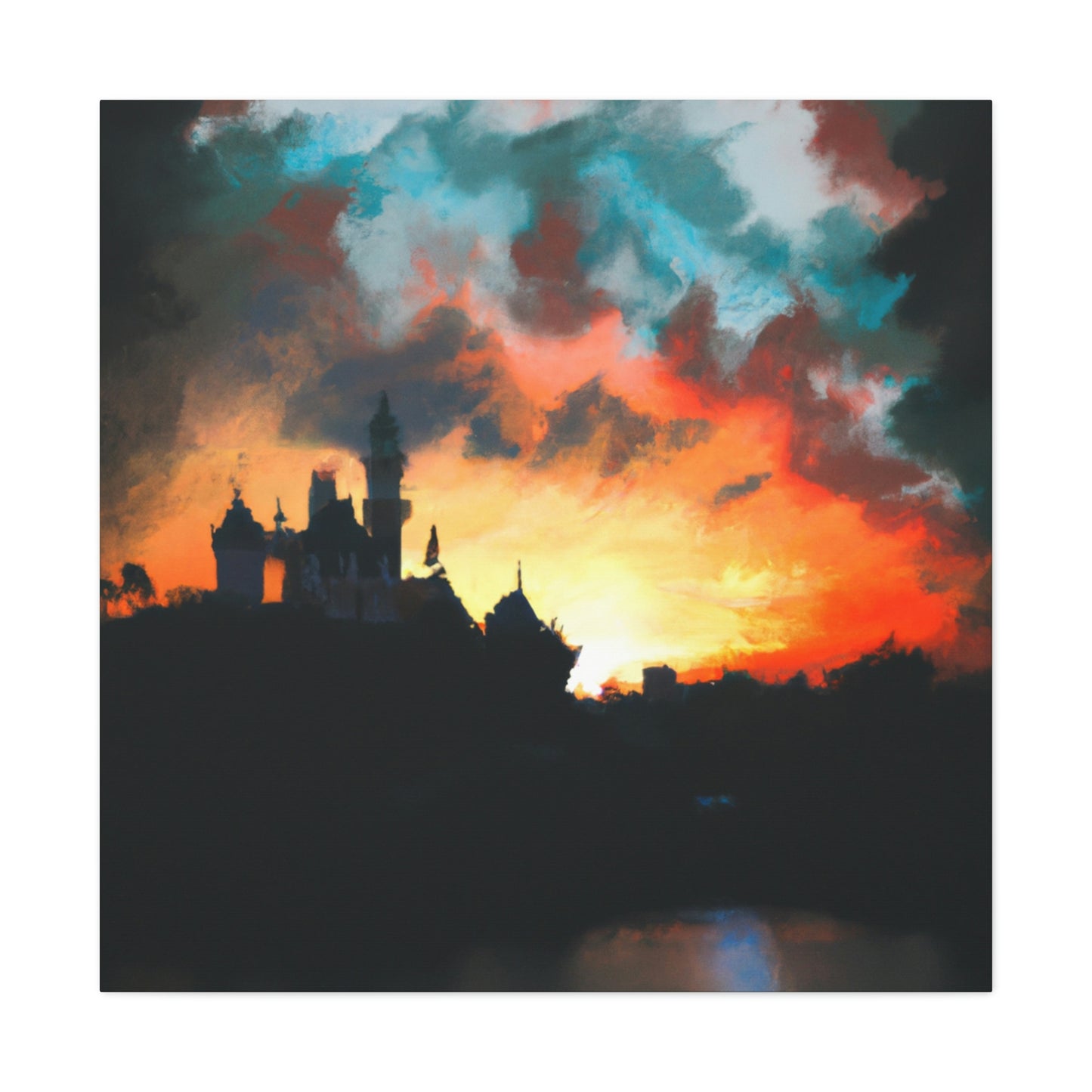 "Serene Sunset at Disneyland" - The Alien Canva