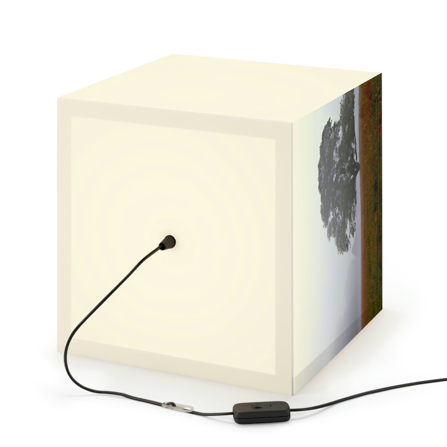 The Lonely Tree in the Foggy Meadow - The Alien Light Cube Lamp