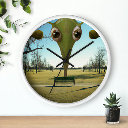 "Alien Parked Tales" - The Alien Wall Clock