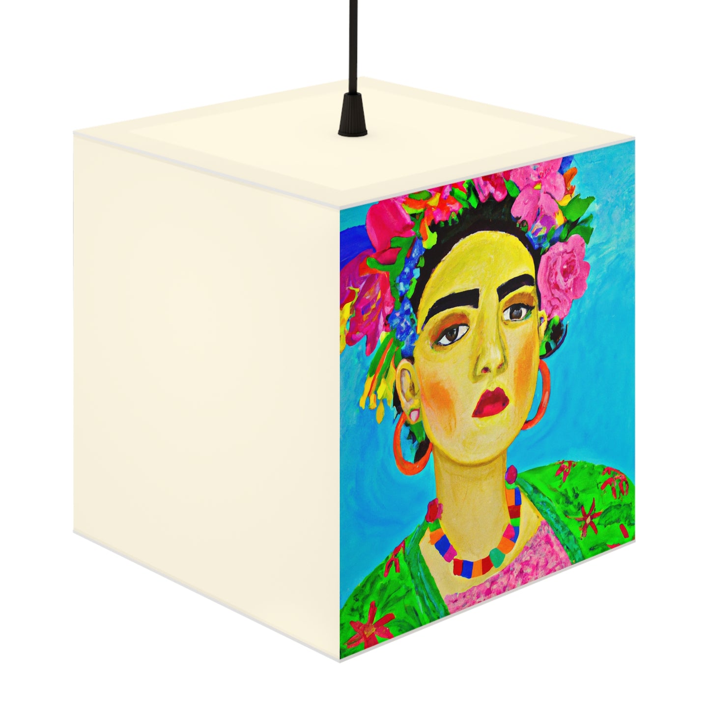 "Fierce and Free: A Frida Kahlo-Inspired Tribute to Mexican Women" - The Alien Light Cube Lamp