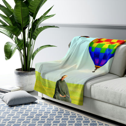 "Finding Stillness in the Sky" - The Alien Sherpa Fleece Blanket