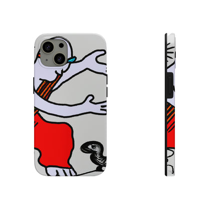 "A Blind Monk's Gentle Embrace of a Lost Dragonling" - The Alien Tough Phone Cases