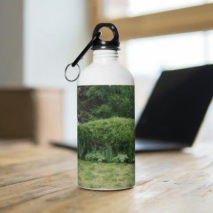 "Rainy Refuges: Uncovering the Fortune of a Garden Under an Umbrella" - The Alien Stainless Steel Water Bottle