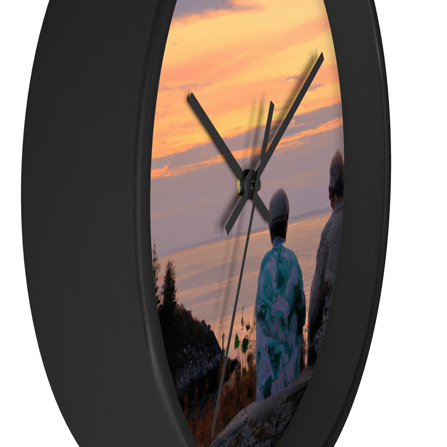 "Embracing the Evening" - The Alien Wall Clock