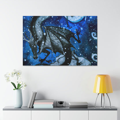 "Frosted Moonlight Dragon" - The Alien Canva