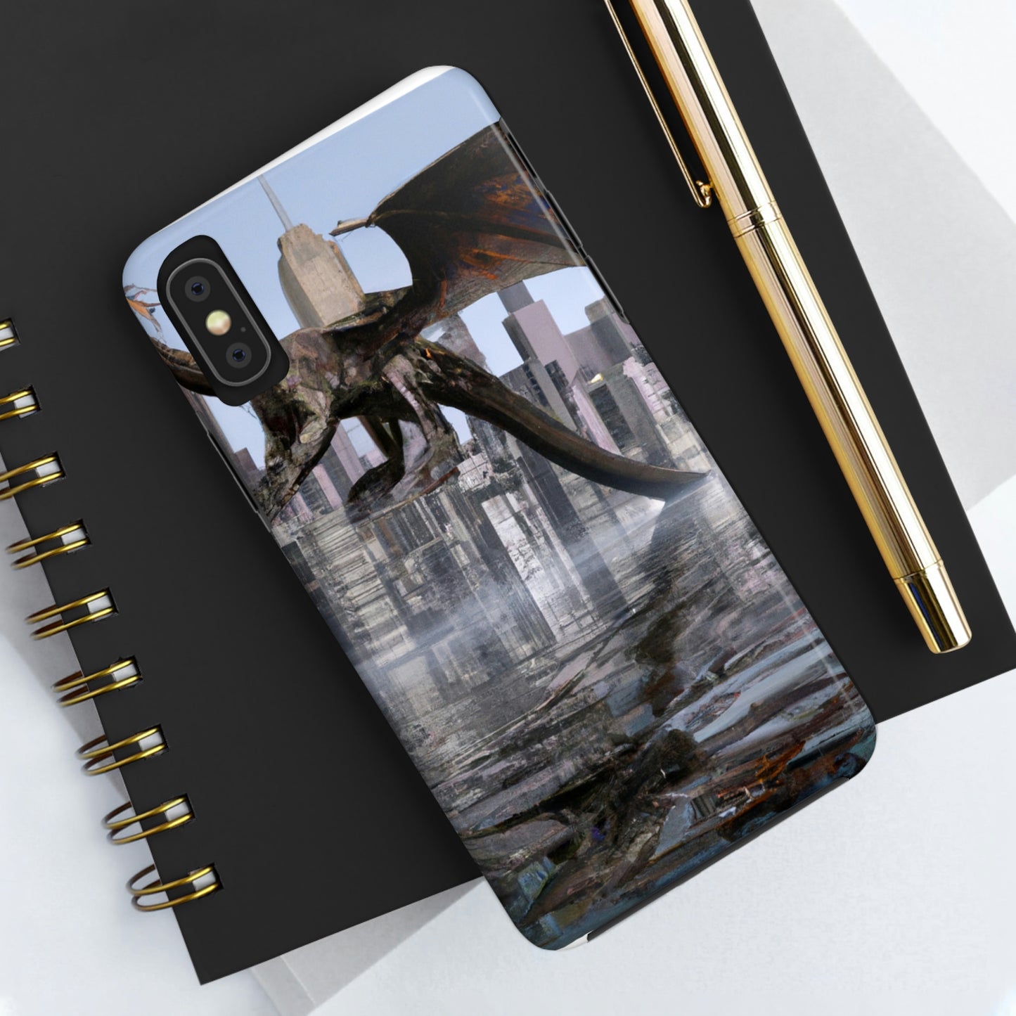 "Ascending the Deluge: A Dragon's Soaring Journey." - The Alien Tough Phone Cases