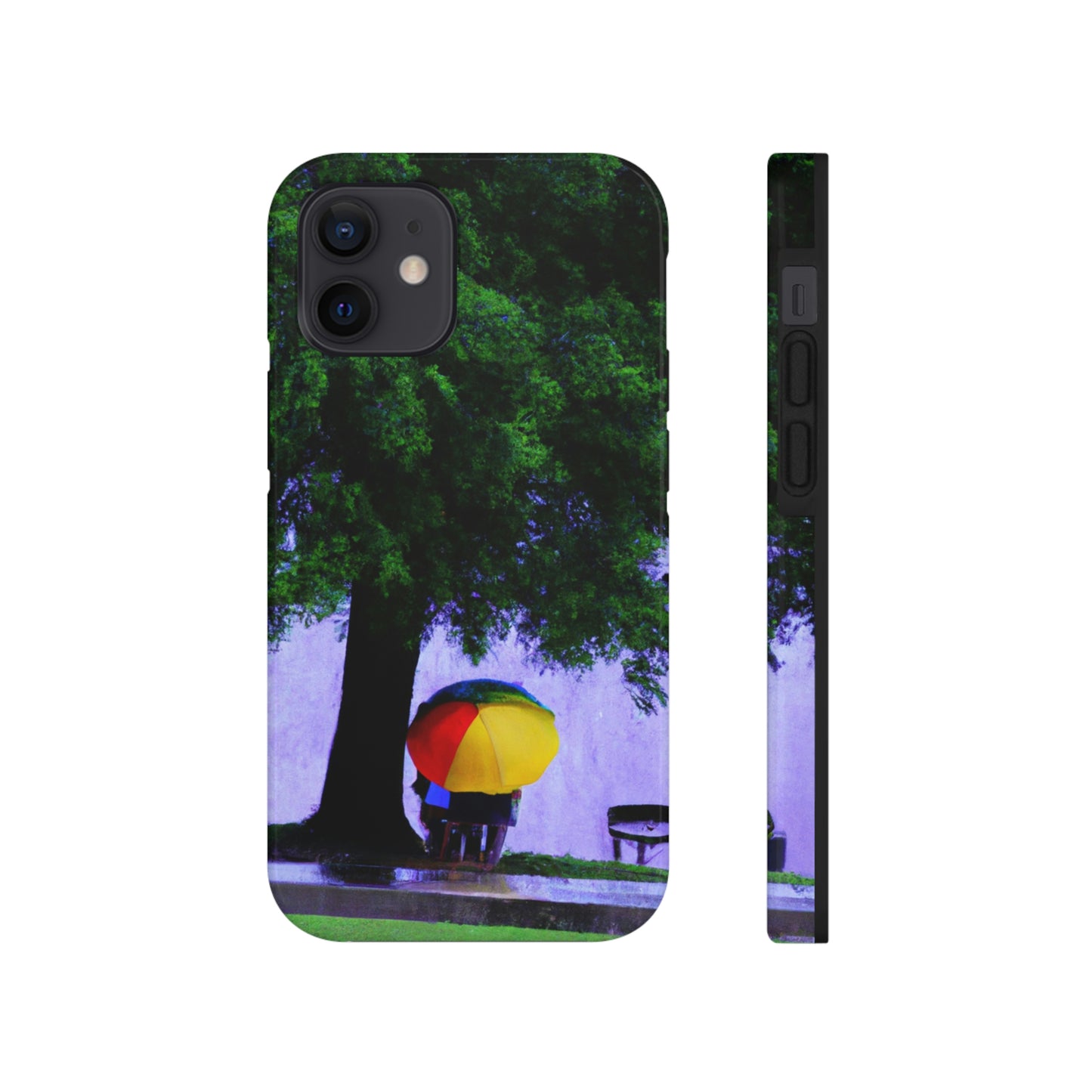 "Beneath the Rainy Sky." - The Alien Tough Phone Cases