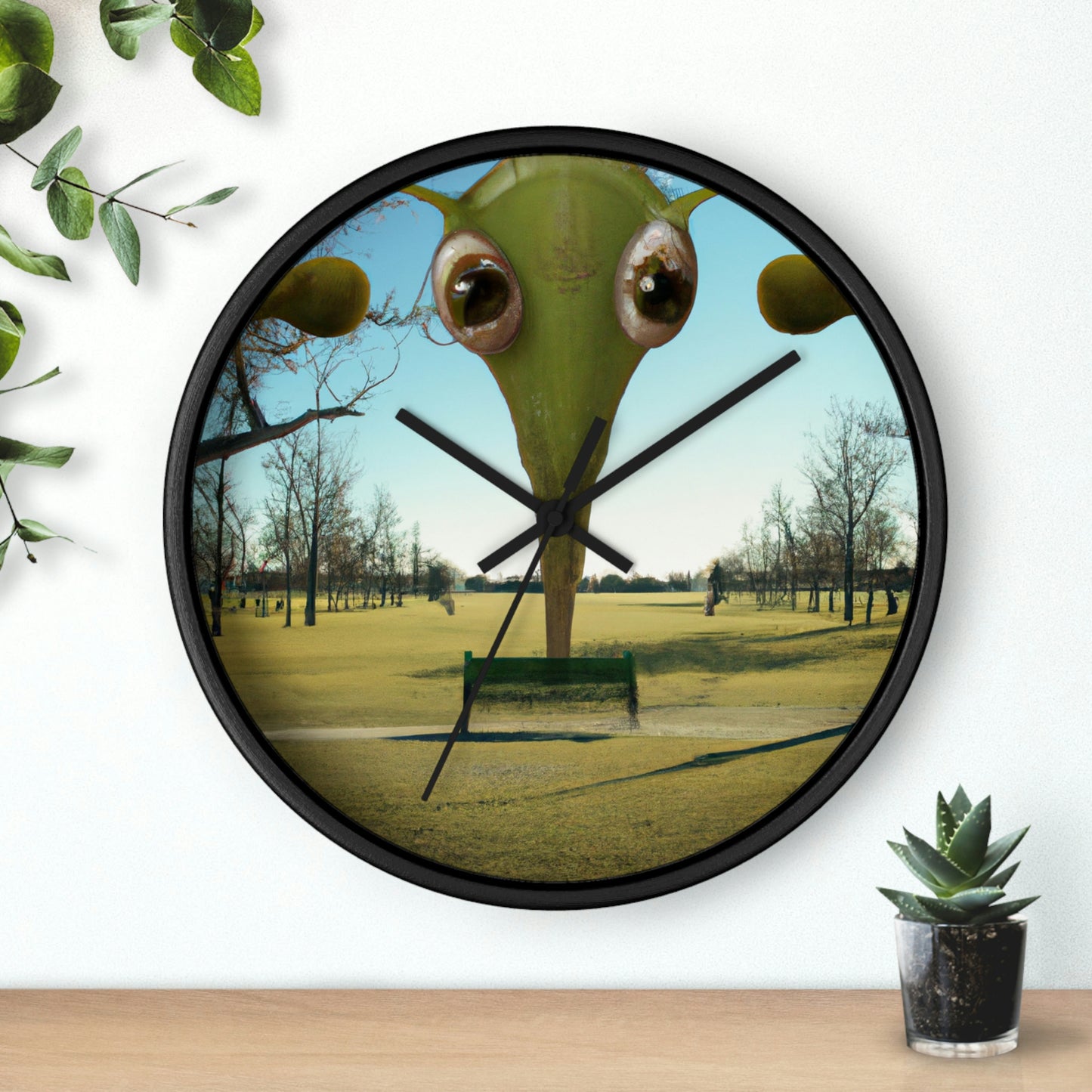 "Alien Parked Tales" - The Alien Wall Clock