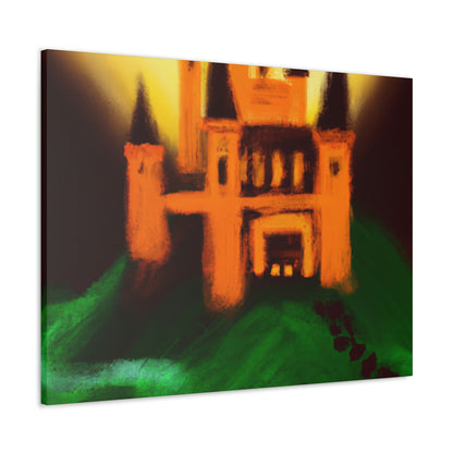 "Mysterious Castle Painting" - The Alien Canva