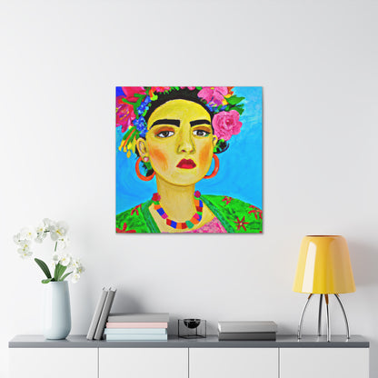 „Heftig und frei: Eine von Frida Kahlo inspirierte Hommage an mexikanische Frauen“ – The Alien Canva