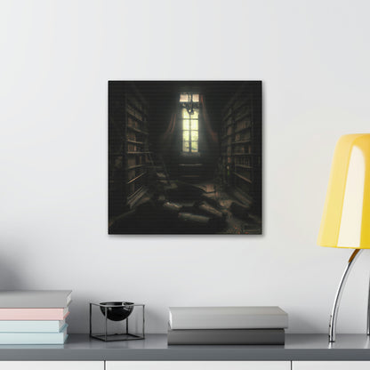 "La biblioteca secreta de las sombras" - The Alien Canva