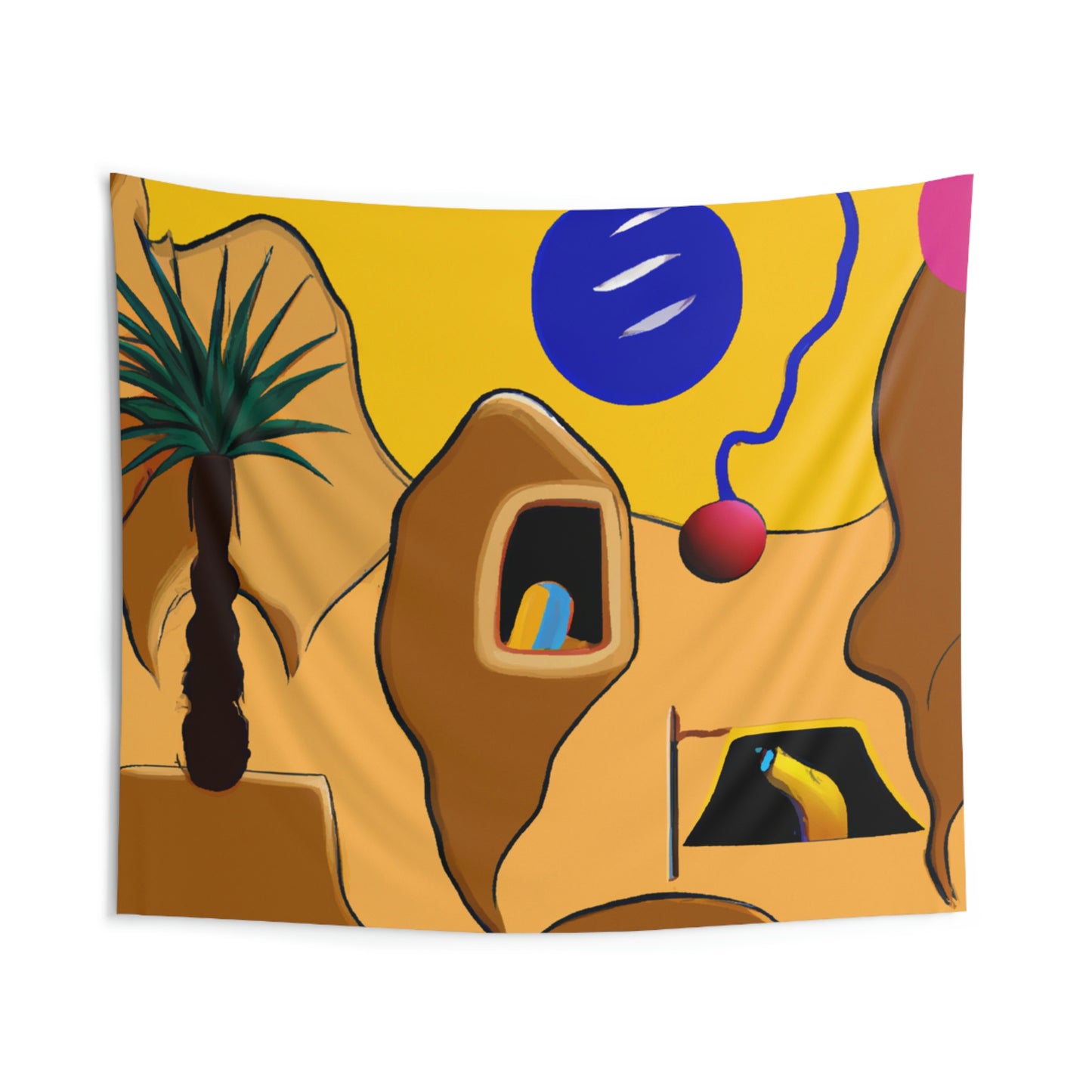 "Desert Mirage: The Forgotten Oasis" - The Alien Wall Tapestries