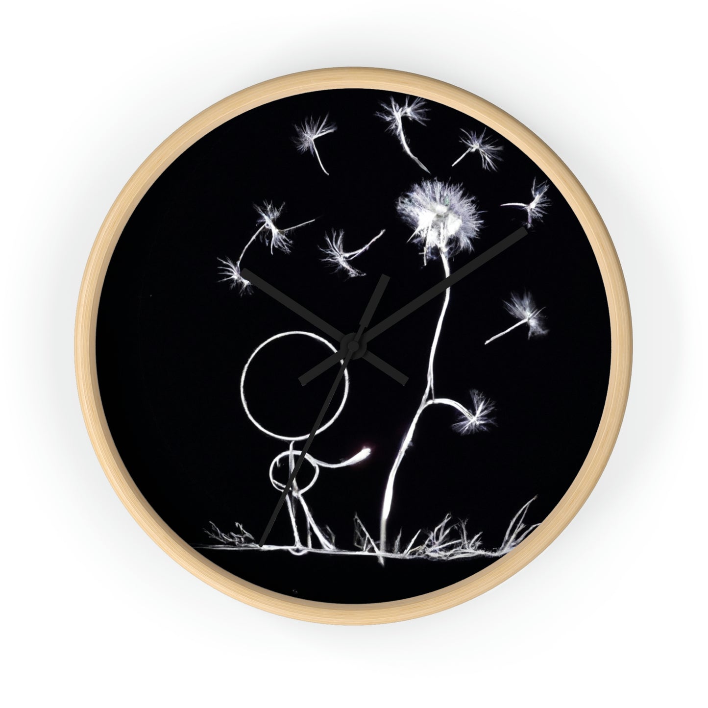 "A Dandelion Flicker in the Midnight Breeze" - The Alien Wall Clock