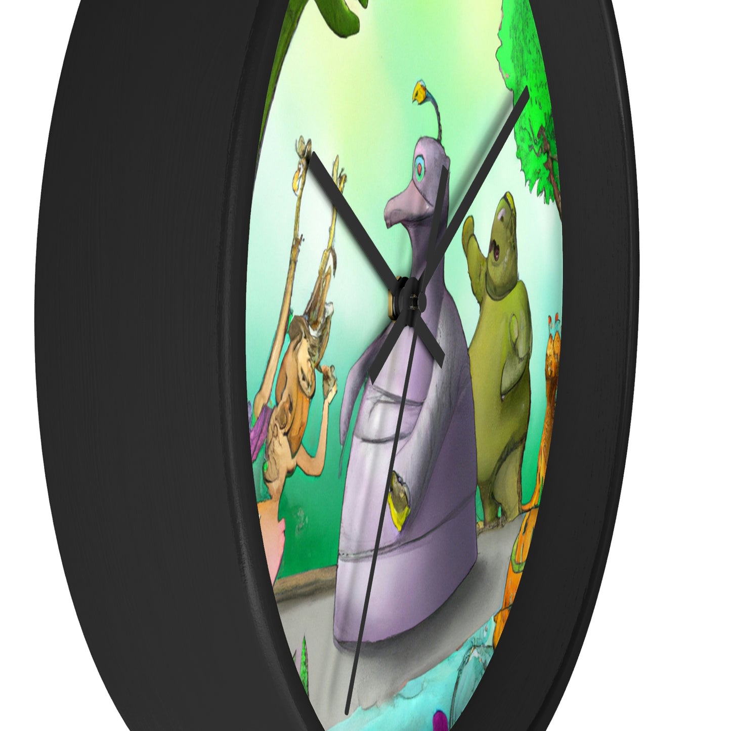 "Intergalactic Zoo Adventures" - The Alien Wall Clock