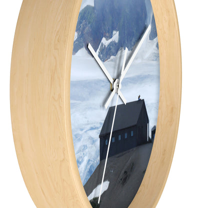 "Frozen Fears: A Haunted Glacier House" - The Alien Wall Clock