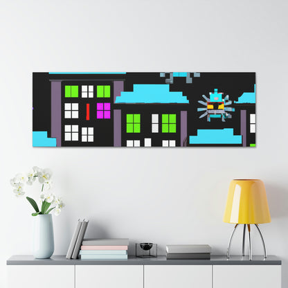 "City Defenders: Creative Space Invaders" - The Alien Canva