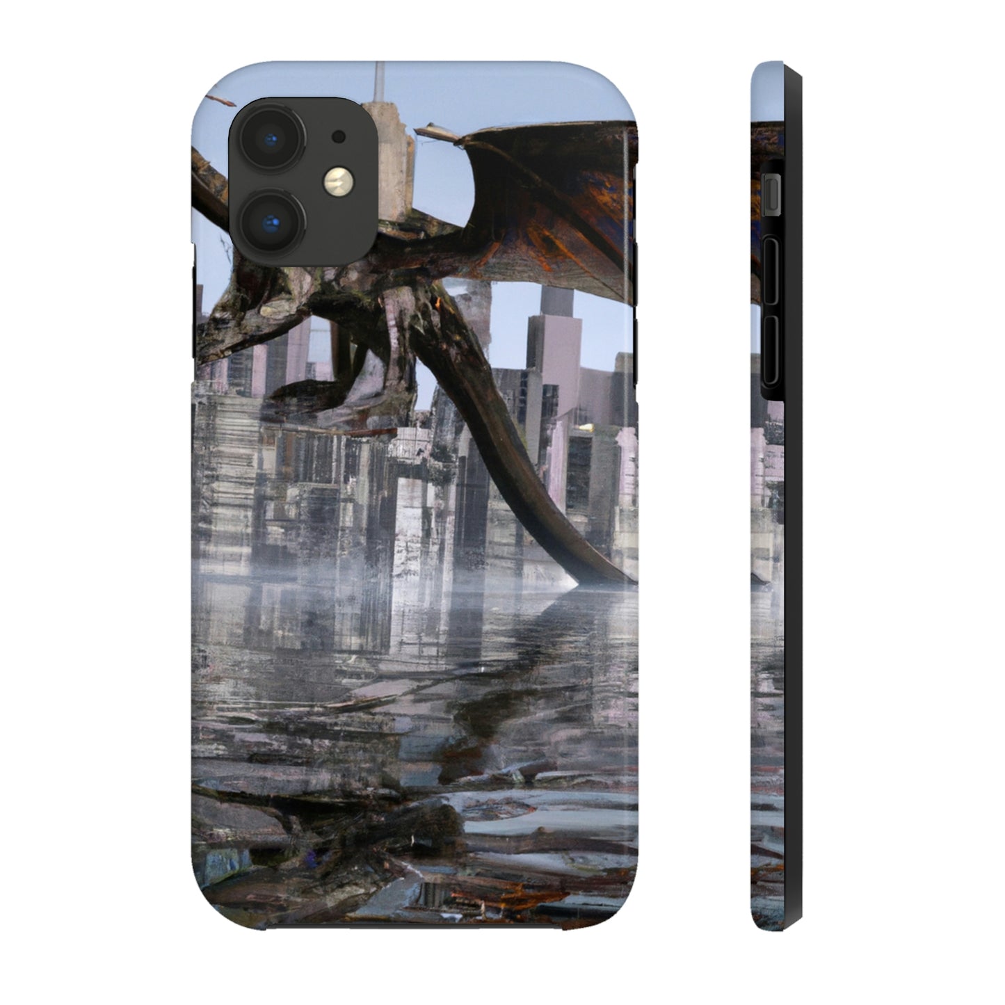 "Ascending the Deluge: A Dragon's Soaring Journey." - The Alien Tough Phone Cases