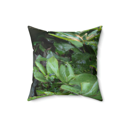 "Guardian of the Secret Garden" - The Alien Square Pillow