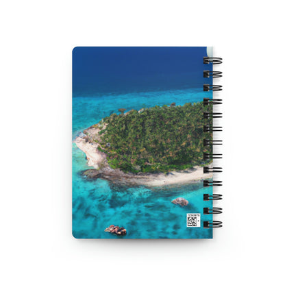 "Exploring Mystery Island by Airship" - Das Alien Spiral Bound Journal