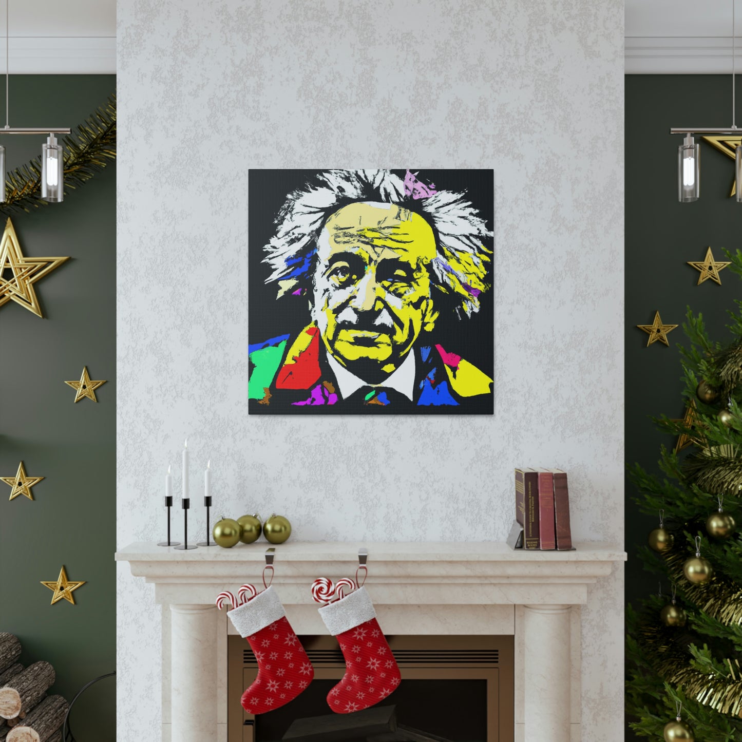 "Albert Einstein: un retrato de arte pop" - The Alien Canva