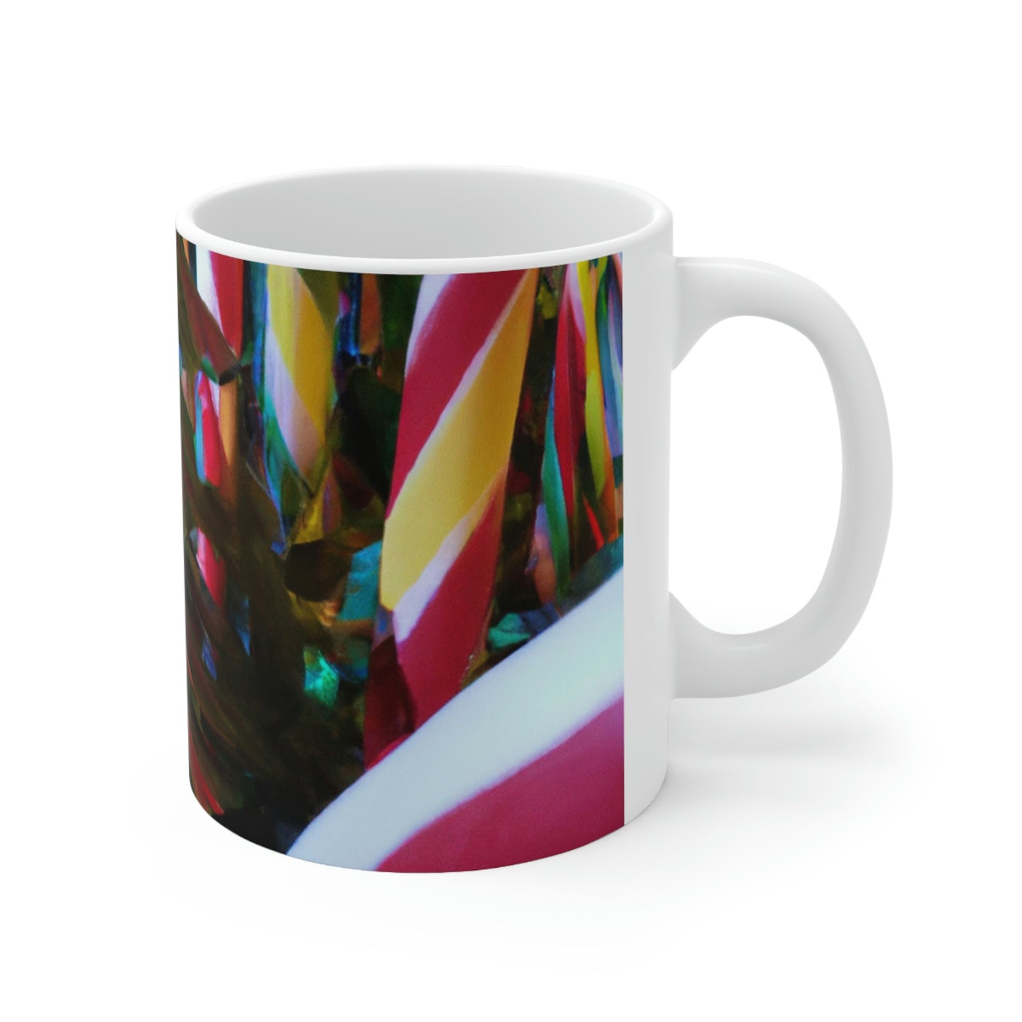 "Candy Cane Wonderland" - The Alien Ceramic Mug 11 oz