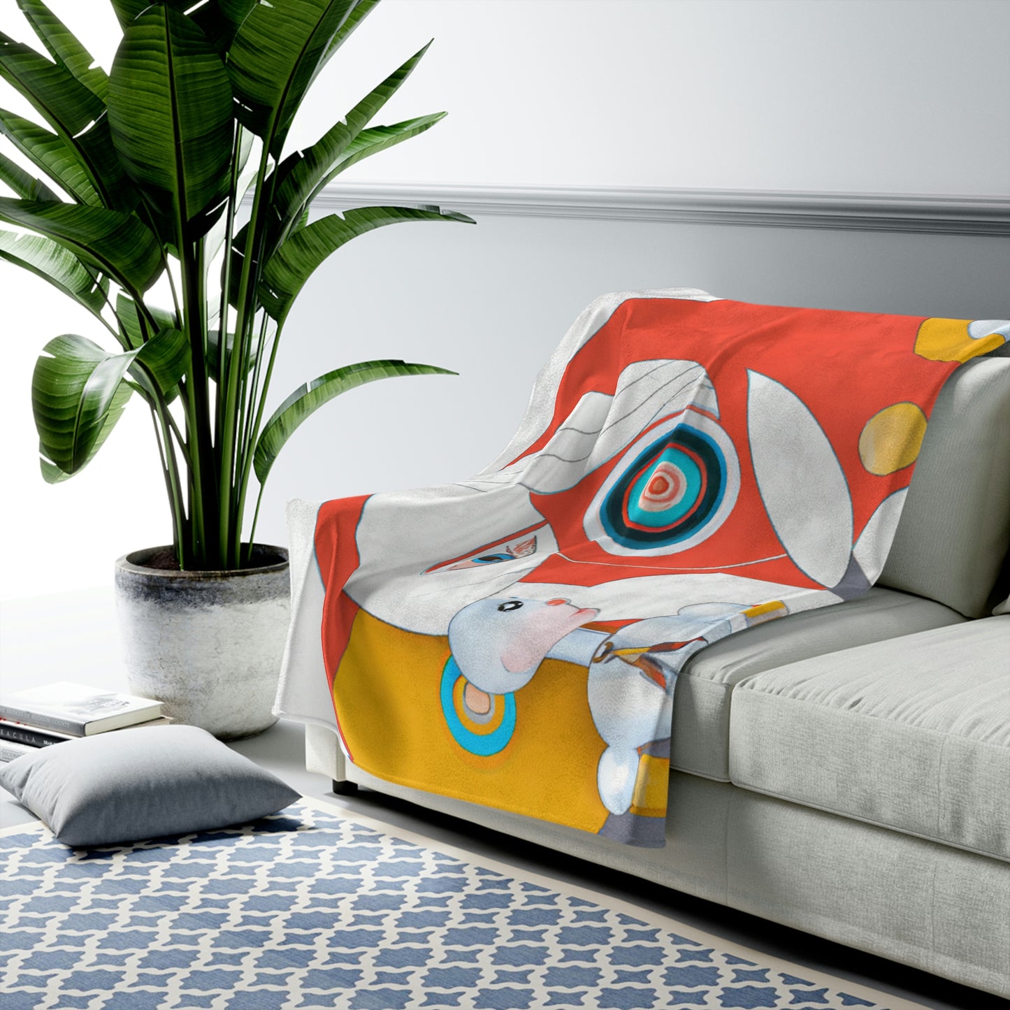 Robots and Us: A Journey Into Utopian Futures - The Alien Velveteen Plush Blanket