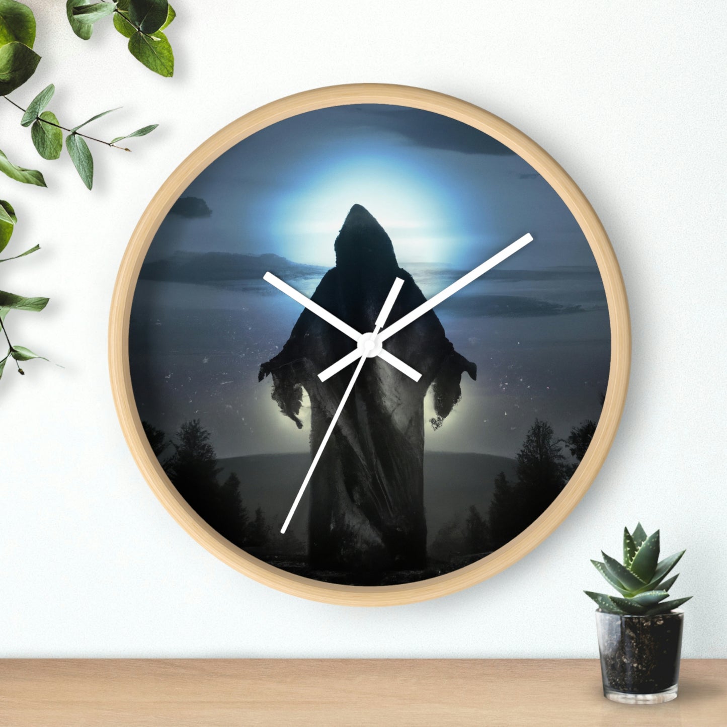 "The Shadow of the Moonlit Night" - The Alien Wall Clock