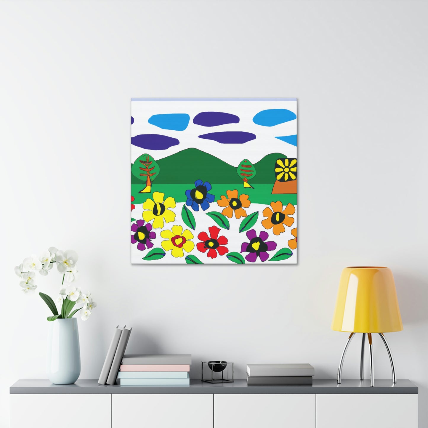 "Blooming Landscape: A Local Mural of Art and Nature" - Canvas