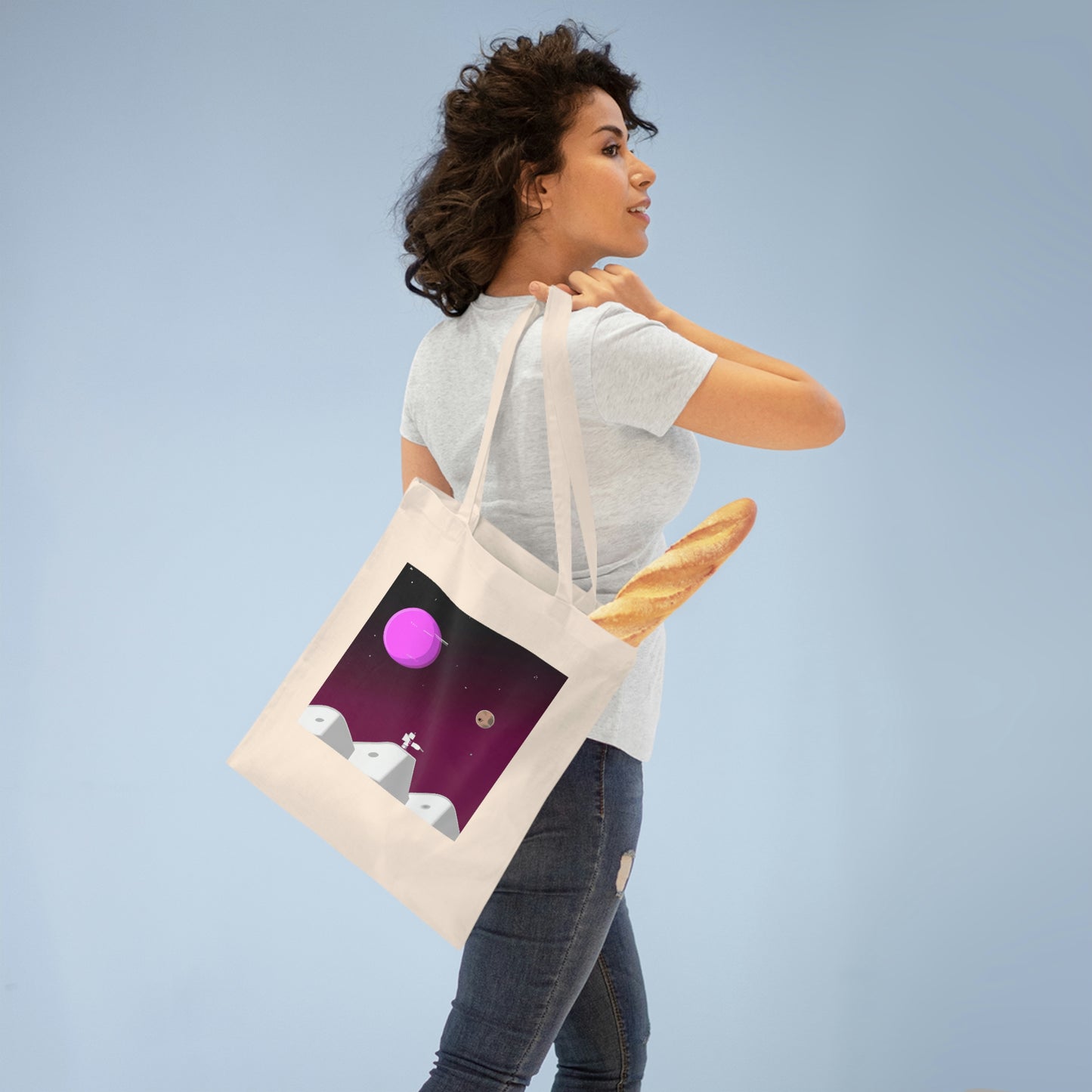 "Una odisea lunar: explorando otro mundo" - El alienígena Bolsa de tela