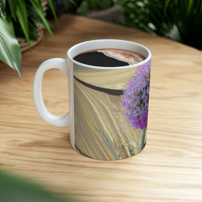 "A Blooming Miracle: Beauty in Chaos" - Taza de cerámica The Alien 11 oz