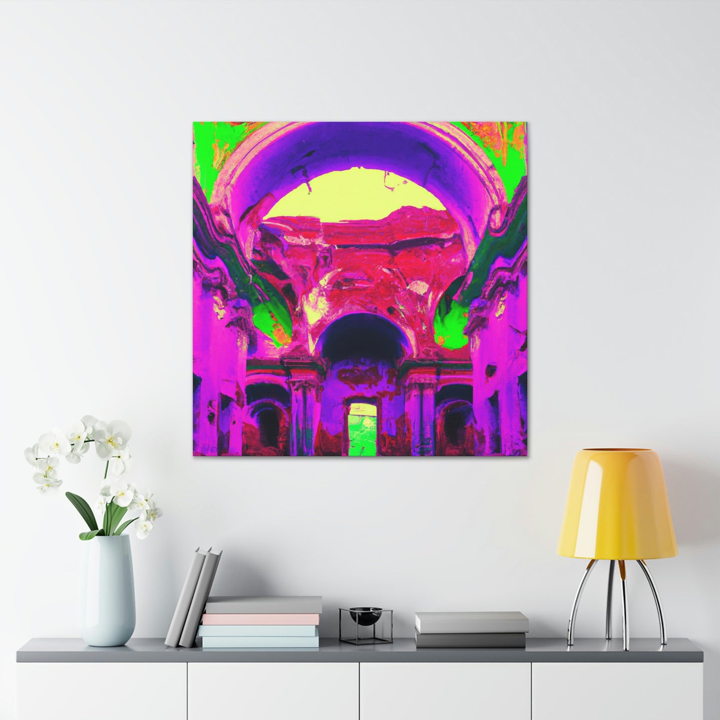 Mystical Madness: Crazy Colors in the Forgotten Cathedral - The Alien Canva