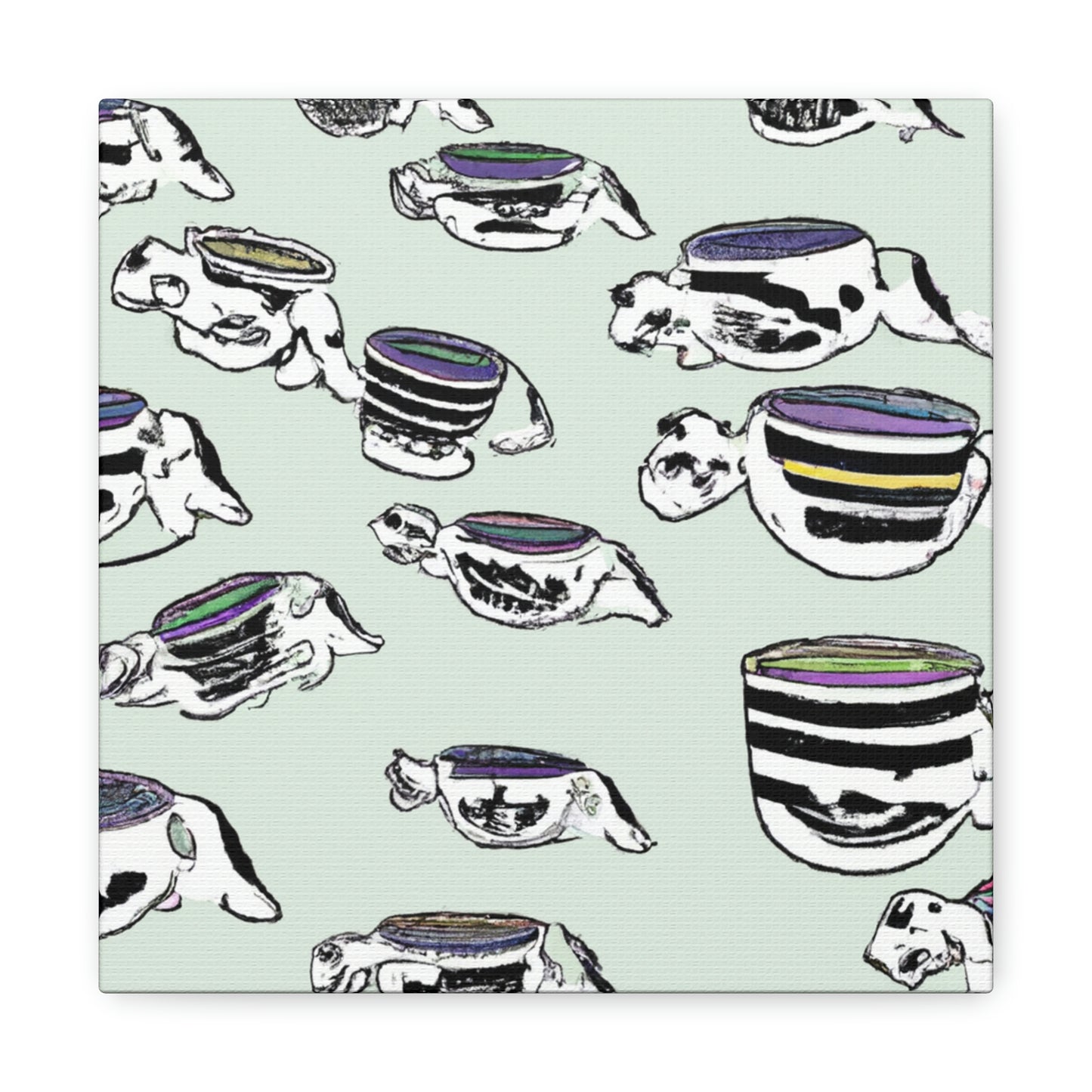 "A Purr-fectly Precious Tea Party Parade" - The Alien Canva