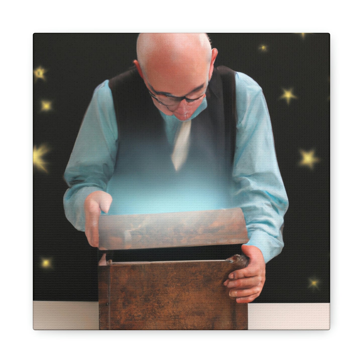 The Magic Box of the Elderly Man - The Alien Canva