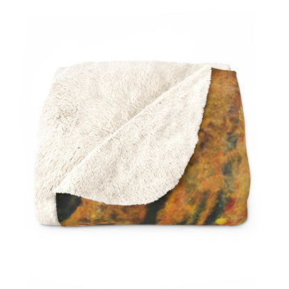 "Lone Sentry of the Sunflower Field" - The Alien Sherpa Fleece Blanket