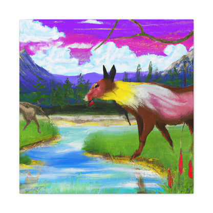 "Celebrating My Heritage: Painting Our Animals in Their Landscape" - Canvas