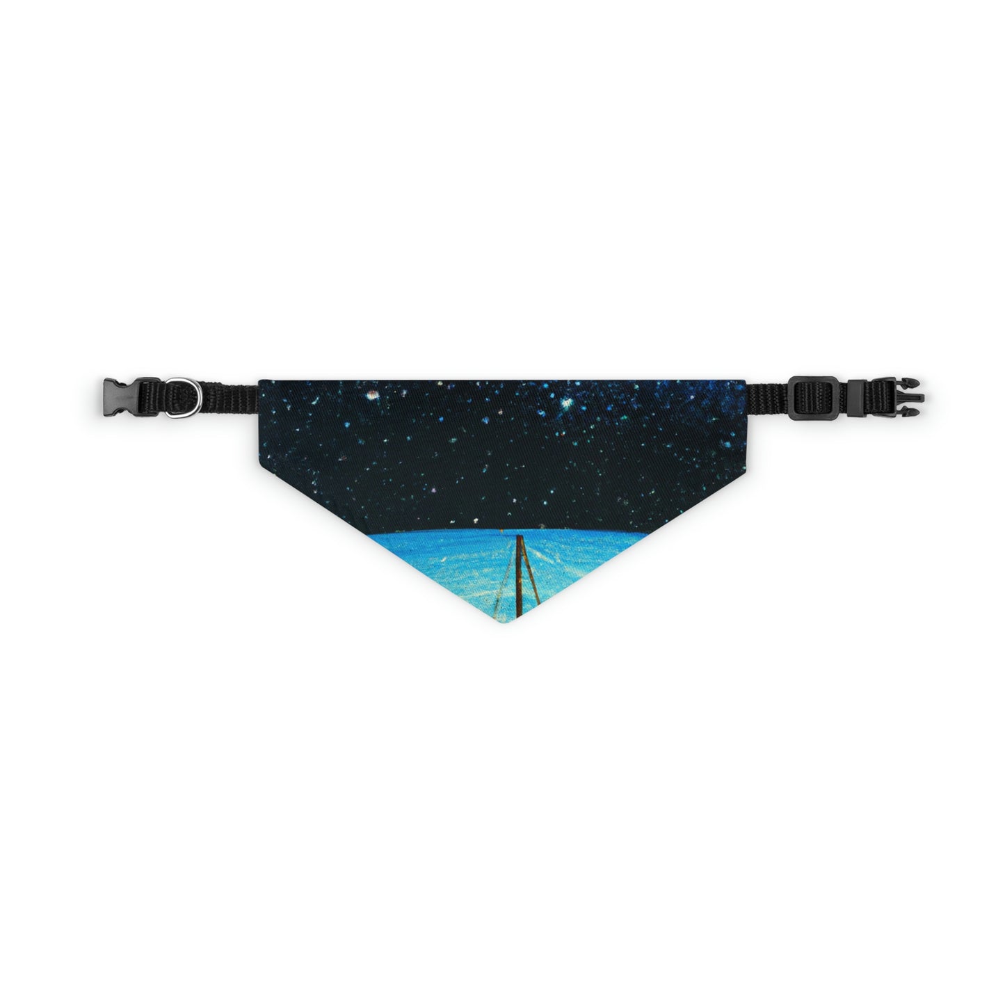 "Un viaje a la luz de las estrellas". - El collar de bandana para mascota alienígena