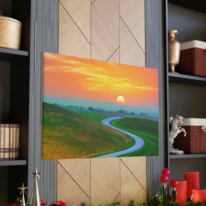 Vibrant Sunrise Painter - Canvas