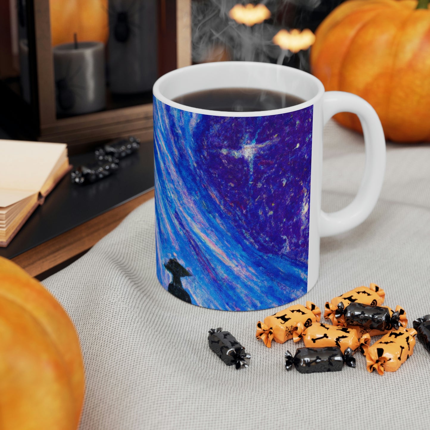 "A Starlit Solace" - The Alien Ceramic Mug 11 oz