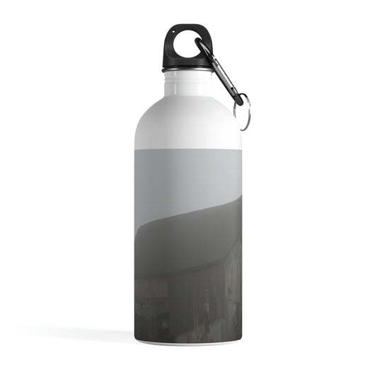 "Fog-Shrouded Barn" - The Alien Stainless Steel Water Bottle