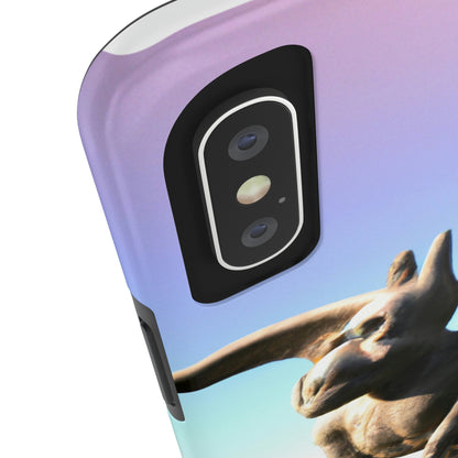 "Alone on the Hilltop: The Tale of a Solitary Gargoyle" - The Alien Tough Phone Cases